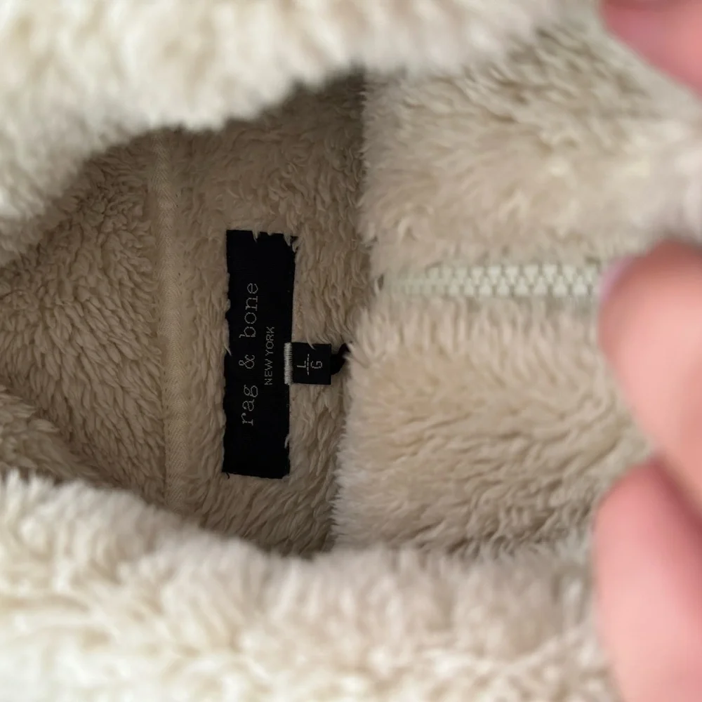 Rag & Bone Logan Sherpa Quarter zip pullover - Picture 8 of 15